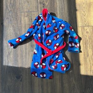 Blue and Red Spider-Man Themed Robe